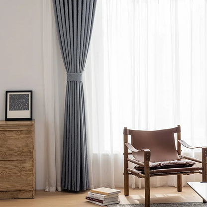 Rideaux Salon Luxueux de Style Nordique en Tissu