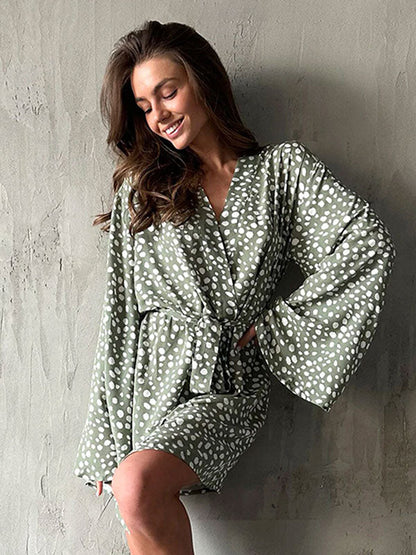 Robe De Chambre Légère Pour Femme "Flocon de Douceur" | Pyjama Shop