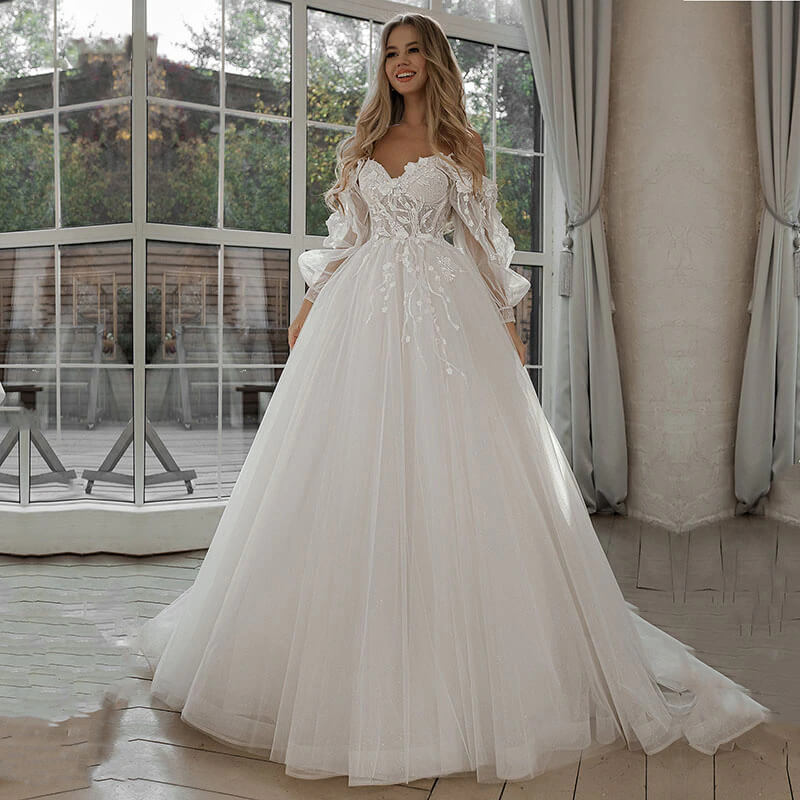 Longue Robe de Mariée Princesse