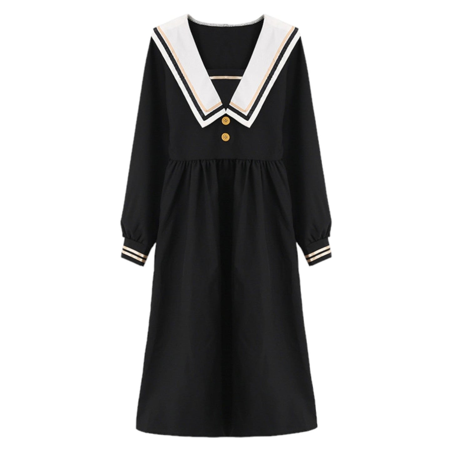 Robe Japonaise Noire ’Sashiko’ - S
