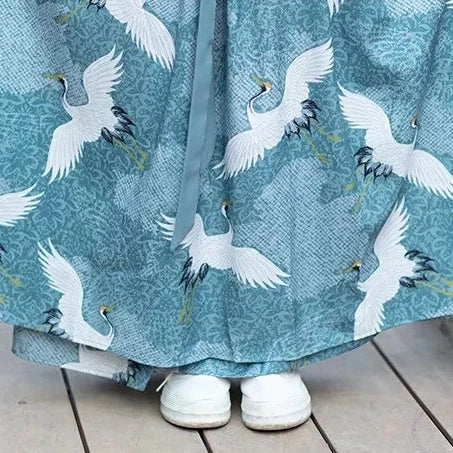 Robe bleue japonaise