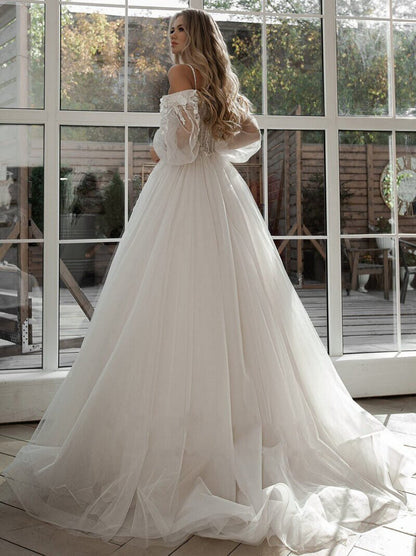 Longue Robe de Mariée Princesse