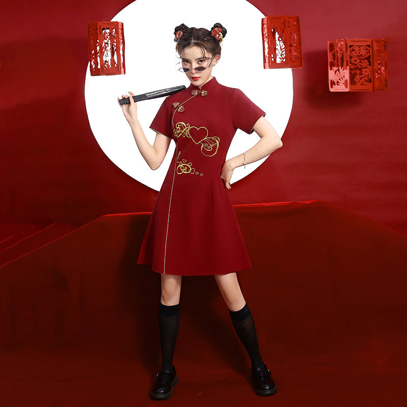 Robe japonaise rouge