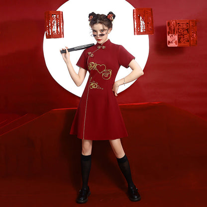 Robe japonaise rouge