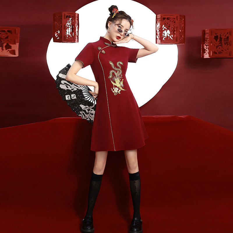 Robe japonaise rouge