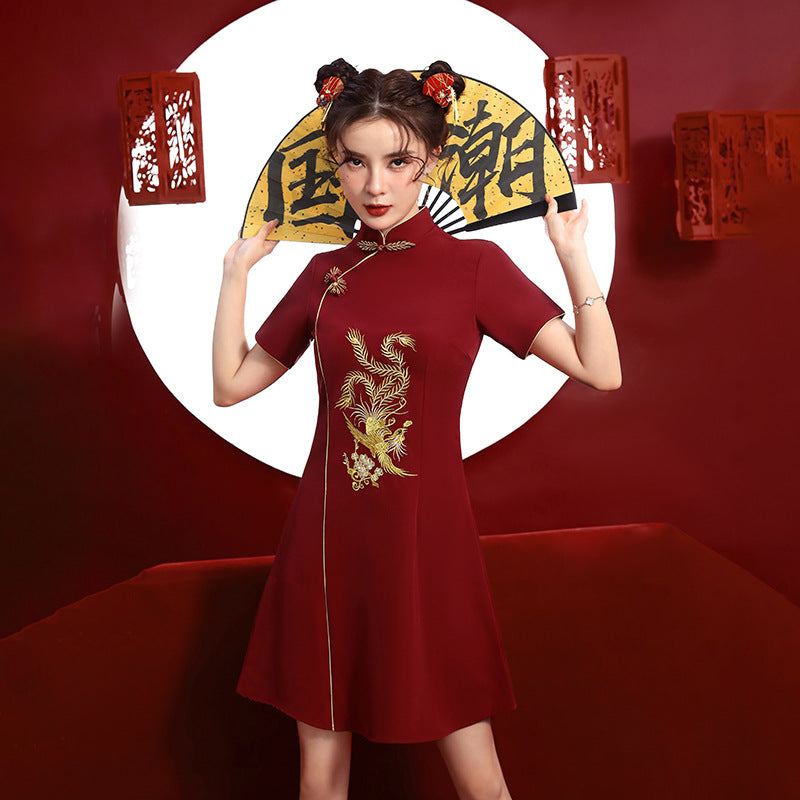 Robe japonaise rouge