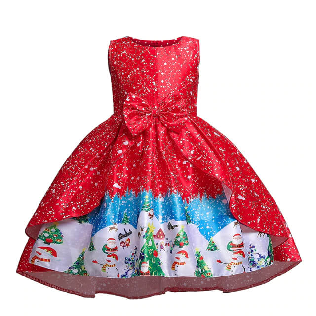 Robe Princesse Noël Rouge