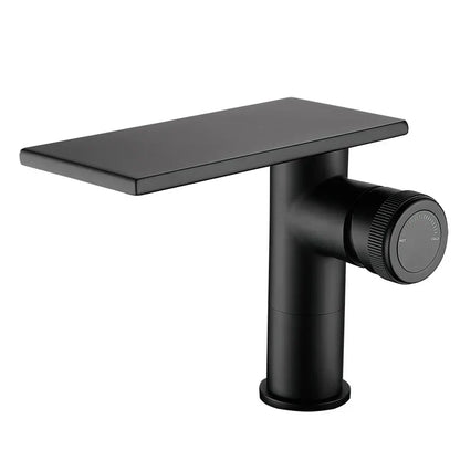 Robinet Cascade Salle De Bain Noir en Laiton - Bas (15x18 cm)