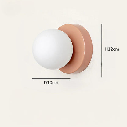 Lampe de chevet Murale Boule Vintage Coloré