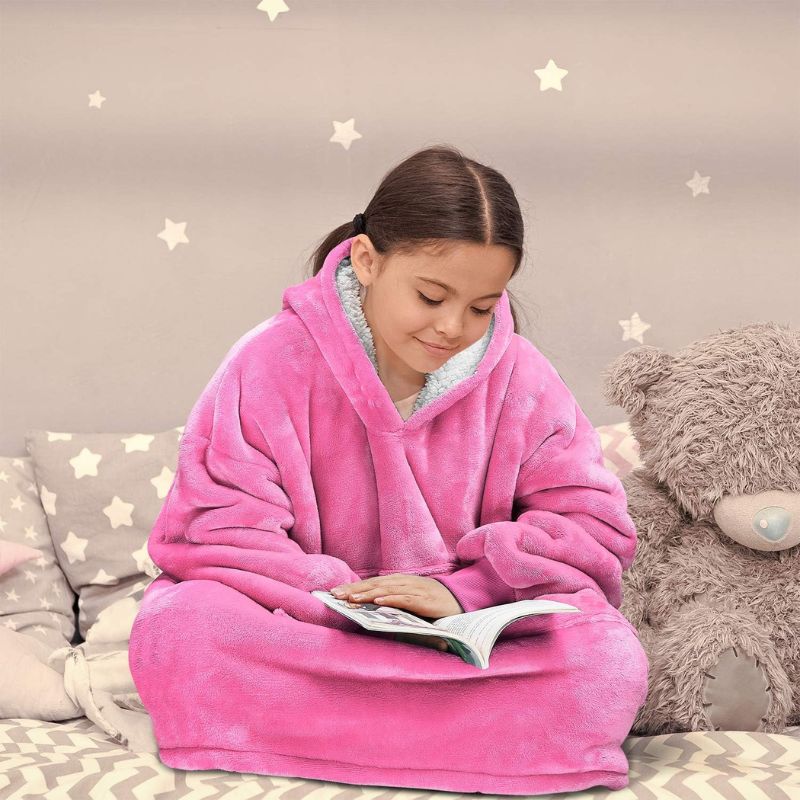 Plaid Sweat Enfant Rose