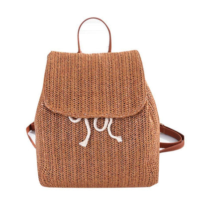 brown Sac à dos en Rotin - Helena