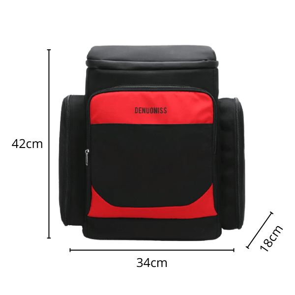 Sac à Dos Glacière Noir et Rouge