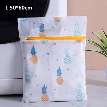 taille L Sac de Linge Filet Blanc Ananas