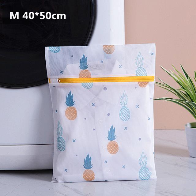 moyenne taille Sac à Linge Filet Blanc Ananas