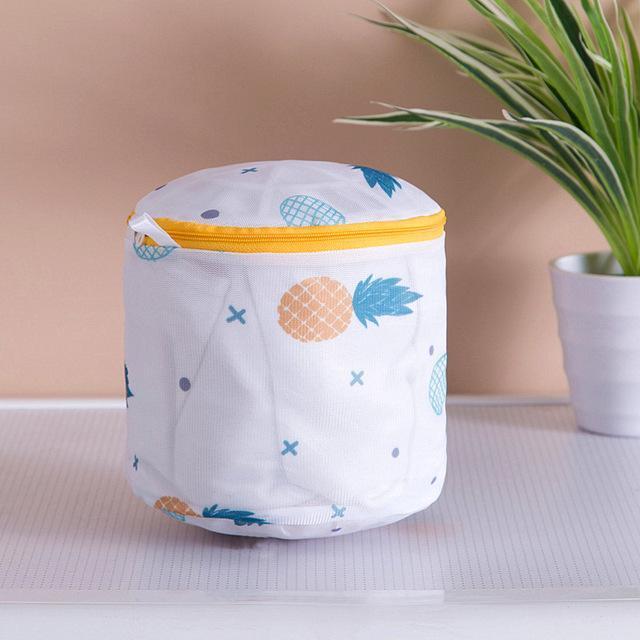 Sacoche pour soutien gorge Filet Blanc Ananas