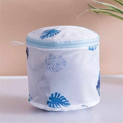 Sacoche pour soutien gorge Blanc Fougères Bleues
