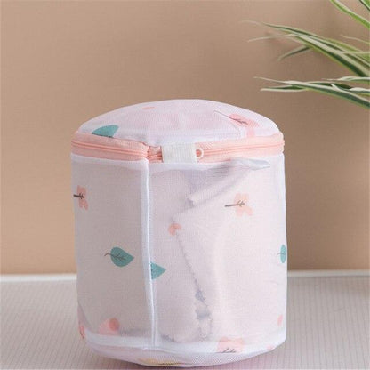 Petite sacoche à Linge Tissu Érable Bleu et Orange