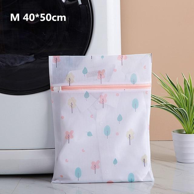 Moyenne taille Sac à Linge Tissu Érable Bleu et Orange