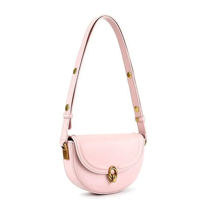 Sac à Main Banane Cuir Femme Rose