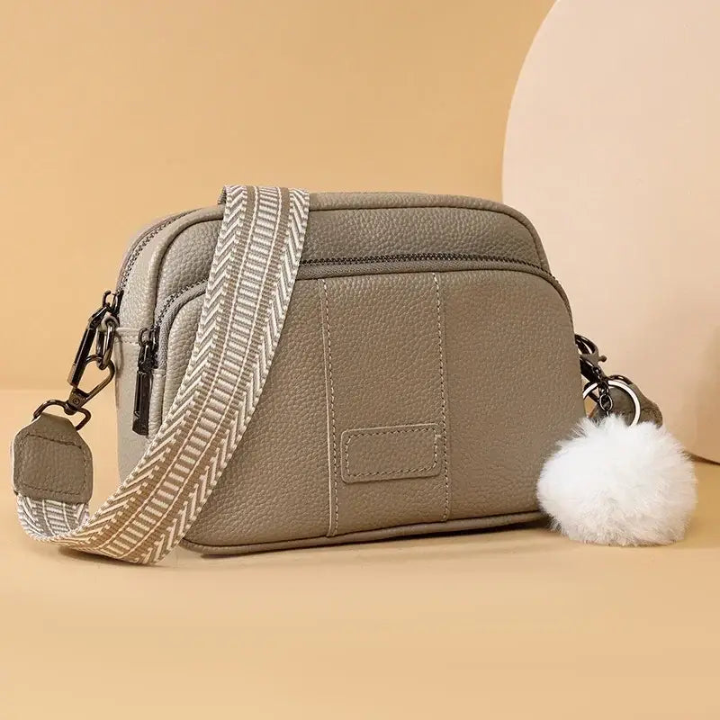 Sac à Main Bandoulière Femme avec Pompon