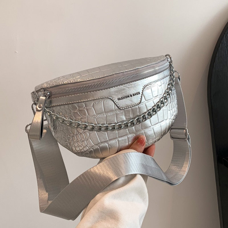 Sac Banane Argenté