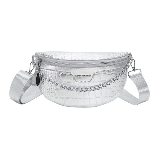 Sac Banane Argenté