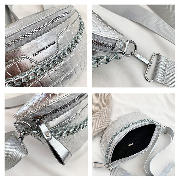 Sac Banane Argenté