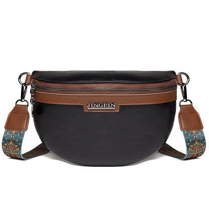 Sac Banane Bandoulière Femme Ethnique Noir