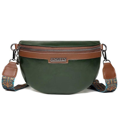 Sac Banane Bandoulière Femme Ethnique Vert foncé