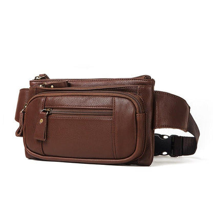 Sac Banane Bandoulière Homme - Marron