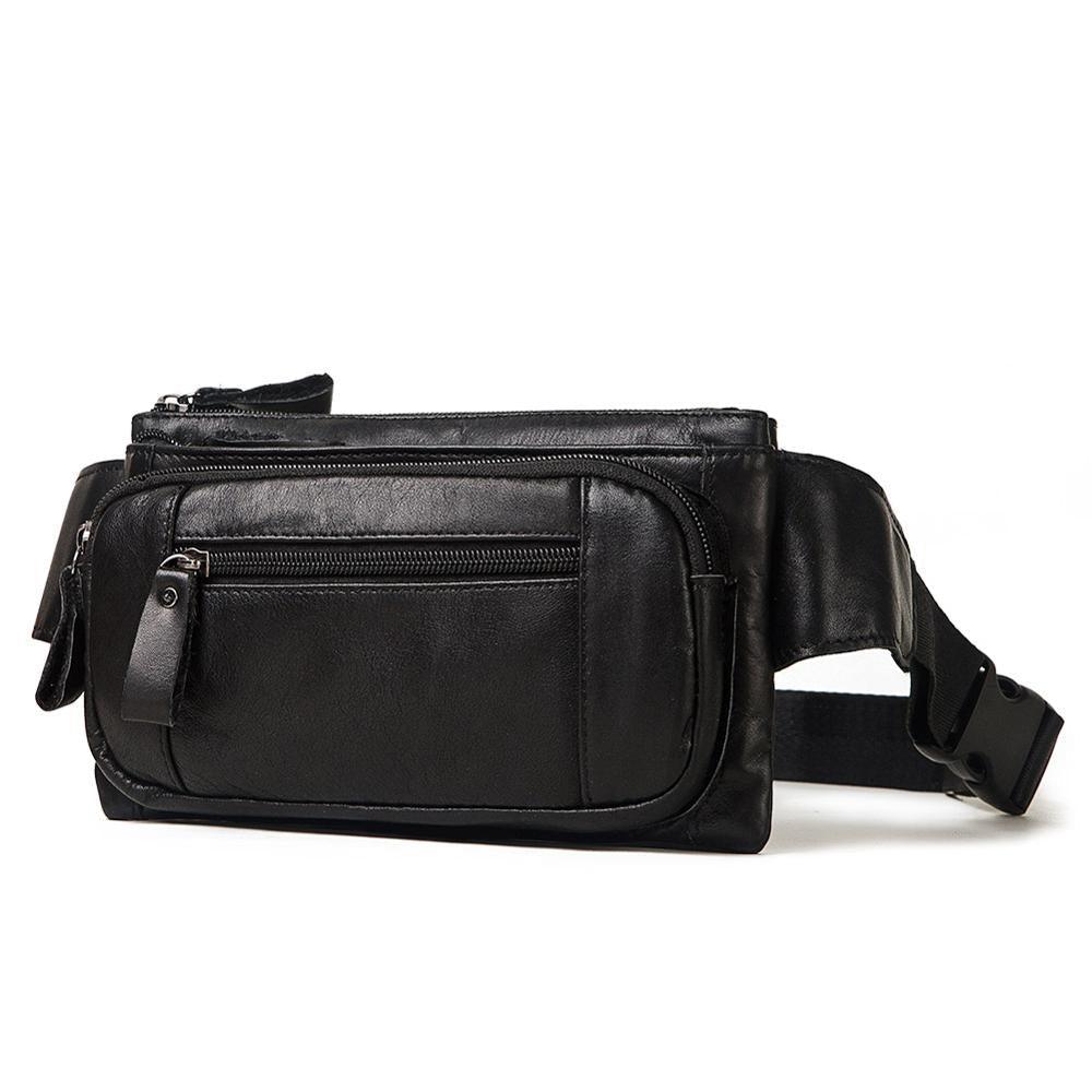 Sac Banane Bandoulière Homme - Noir