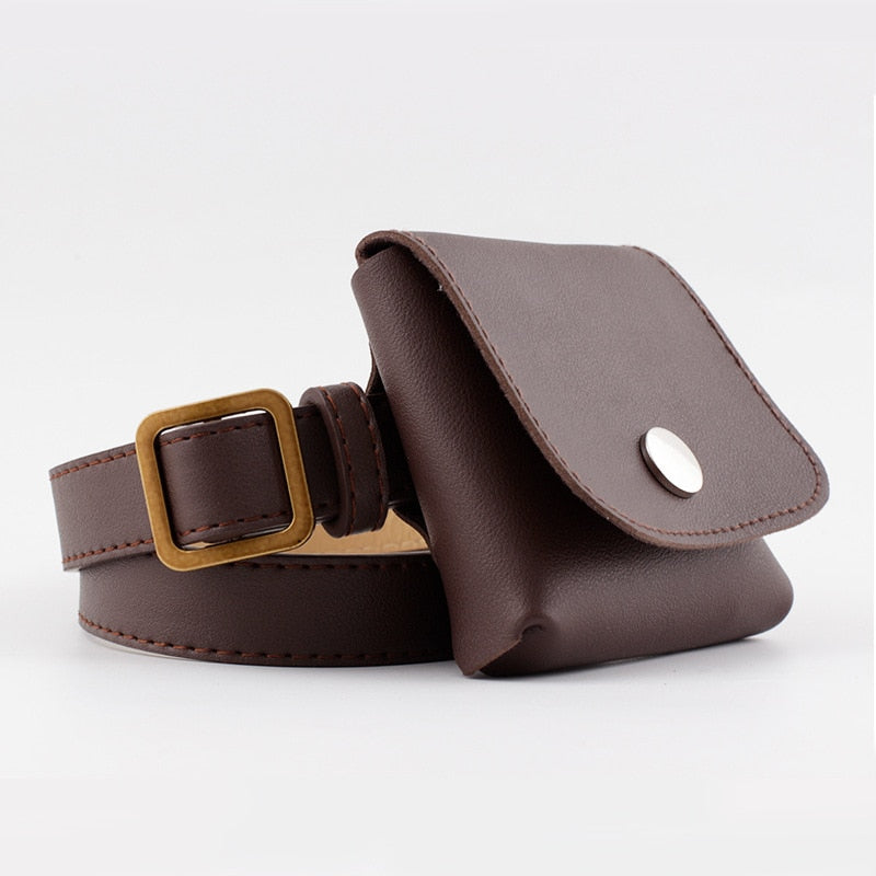 Sac Banane Ceinture Femme - Marron foncé