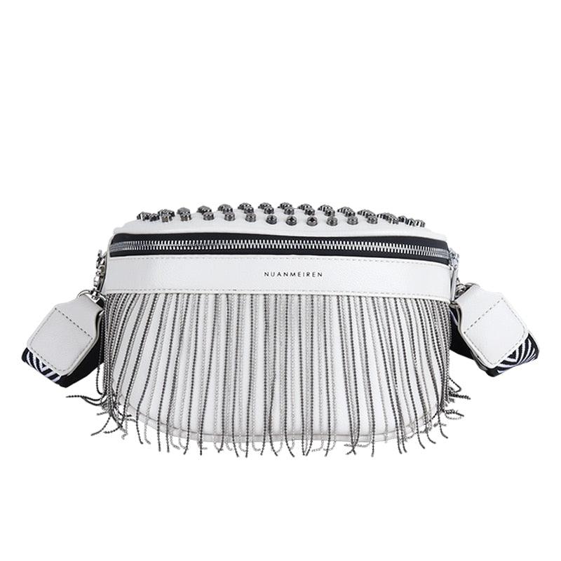 Sac Banane Chic en Cuir - Blanc
