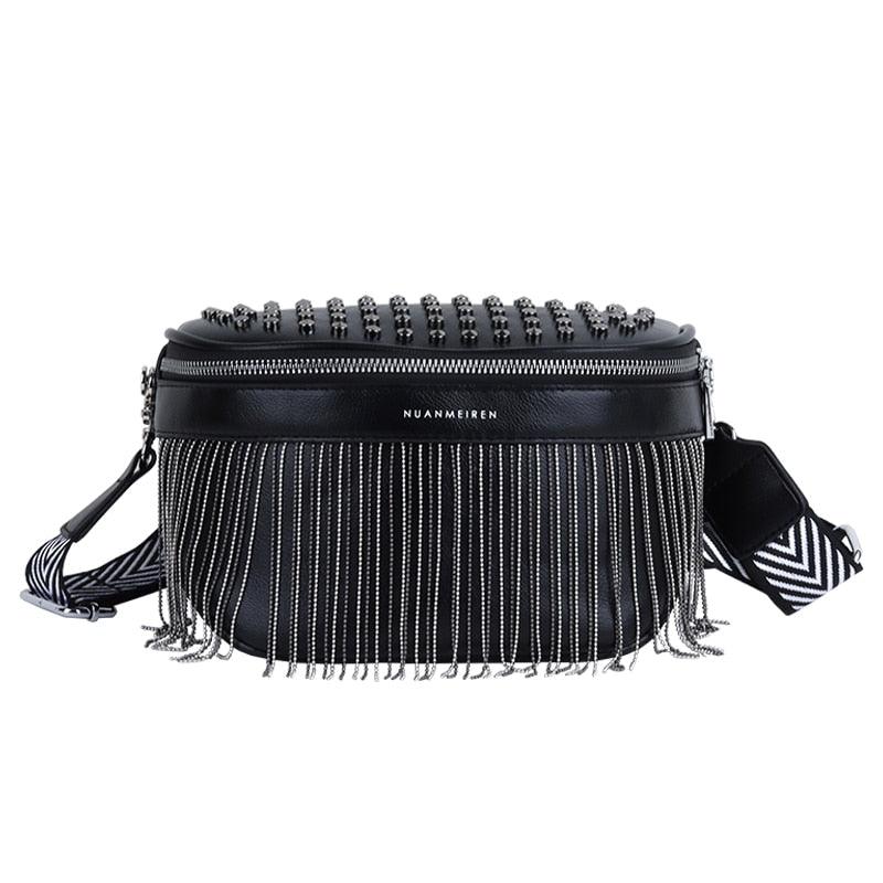 Sac Banane Chic en Cuir - Noir