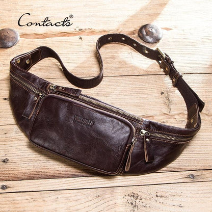 Sac Banane Cuir Homme