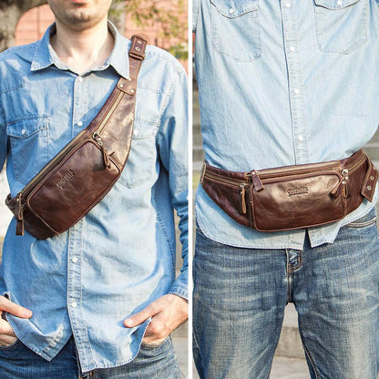 Sac Banane Cuir Homme