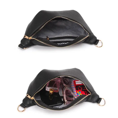 Sac Banane Cuir Noir