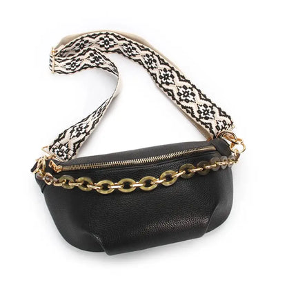 Sac Banane Cuir Noir
