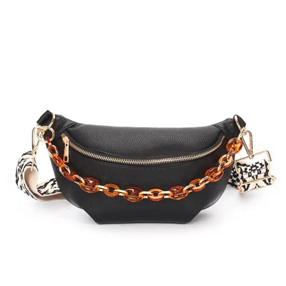 Sac Banane Cuir Noir