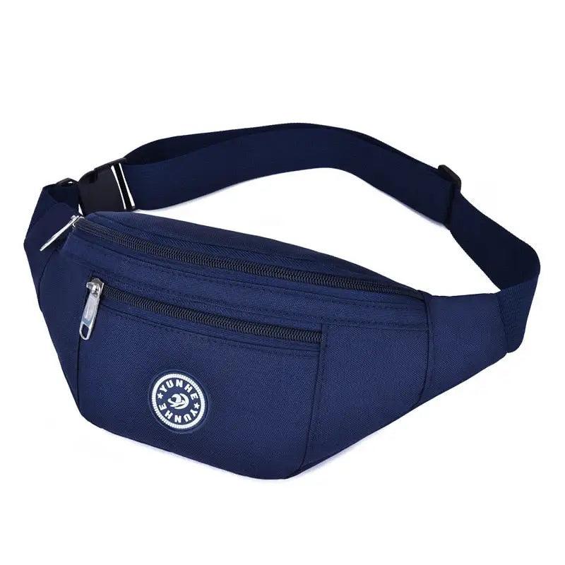 Sac Banane Double Poche Bleu foncé