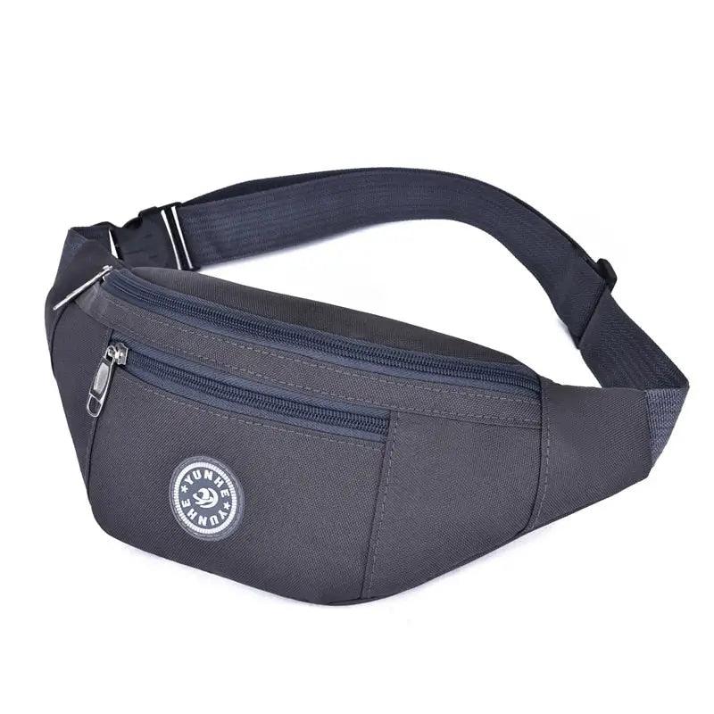 Sac Banane Double Poche Gris foncé