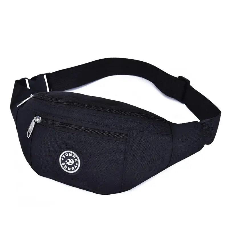 Sac Banane Double Poche Noir