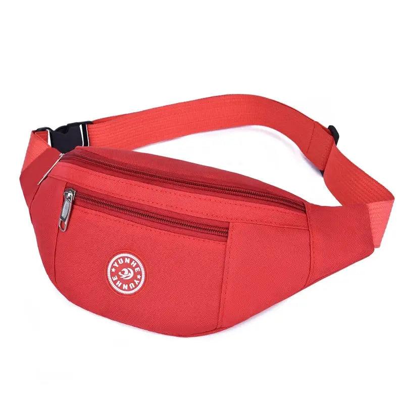 Sac Banane Double Poche Rouge