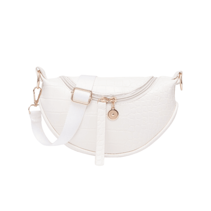 Sac Banane en Cuir Femme - Blanc