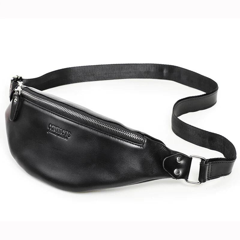 Sac Banane en Cuir - Noir