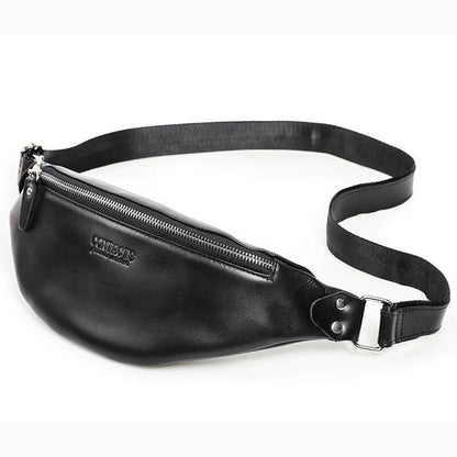 Sac Banane en Cuir - Noir