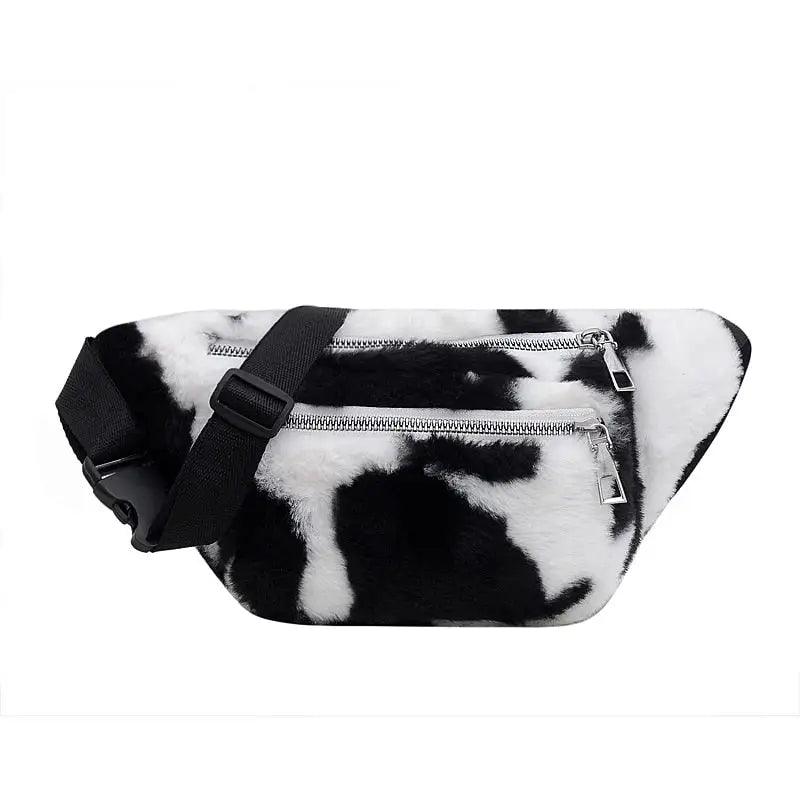 Sac Banane en Fourrure Blanc
