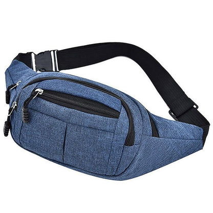 Sac Banane en Tissu - Bleu