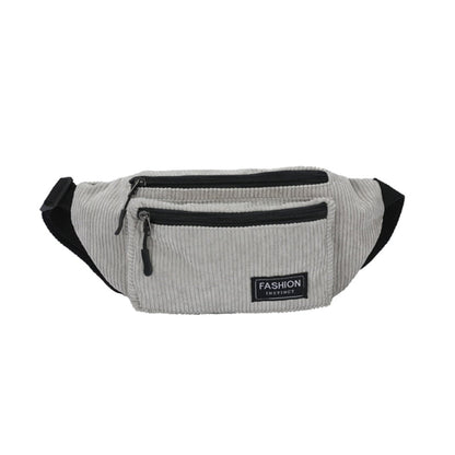Sac Banane en Velours - Gris