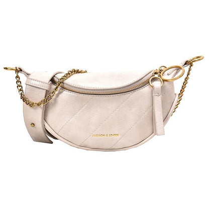 Sac Banane Femme Chic - Crème